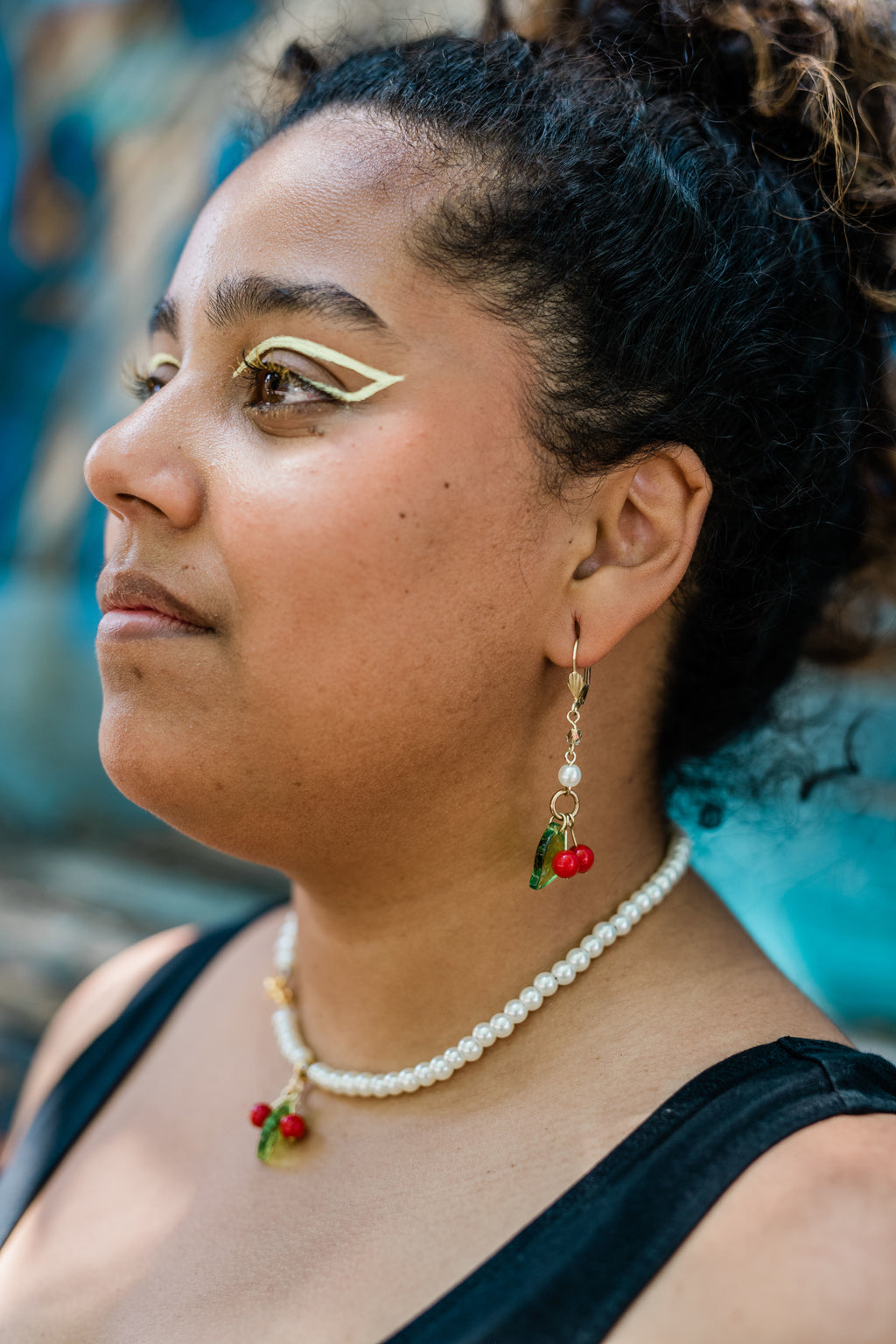 Cherry and Pearl Jewelry Set